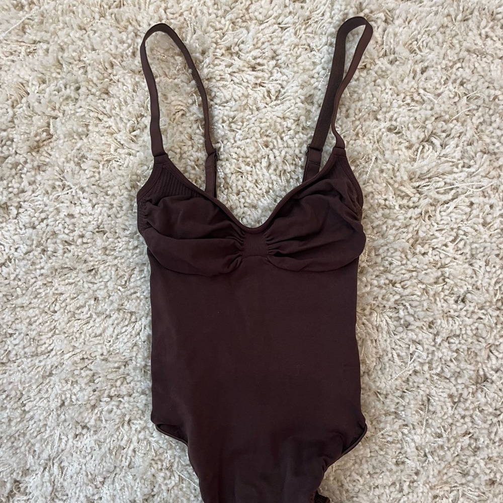 SKIMS Brown Bodysuit